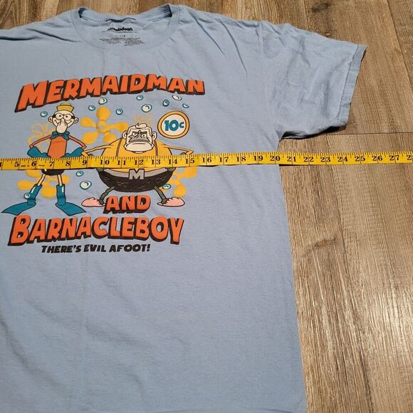 Nickelodeon Spongebob Mermaid Man and Barnnacle Boy Graphic Tee Shirt Mens Large - Picture 5 of 6